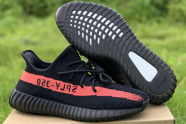 Women Yeezy Boost 350 V2 Black Red